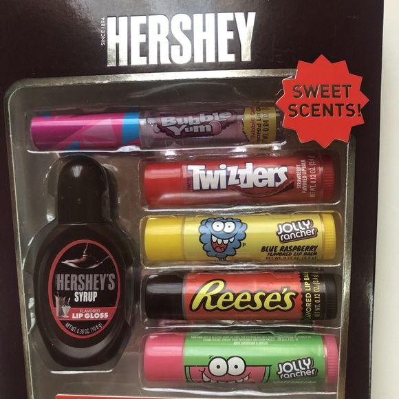 Hershey's Candy Scented Mix Lipgloss Set NIB - Picture 2 of 3